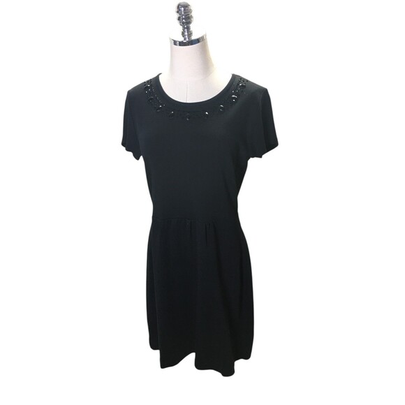 Vineyard Vines Mini Dress Women's Size Small Black 100% Cotton Short Sleeve - Picture 1 of 4